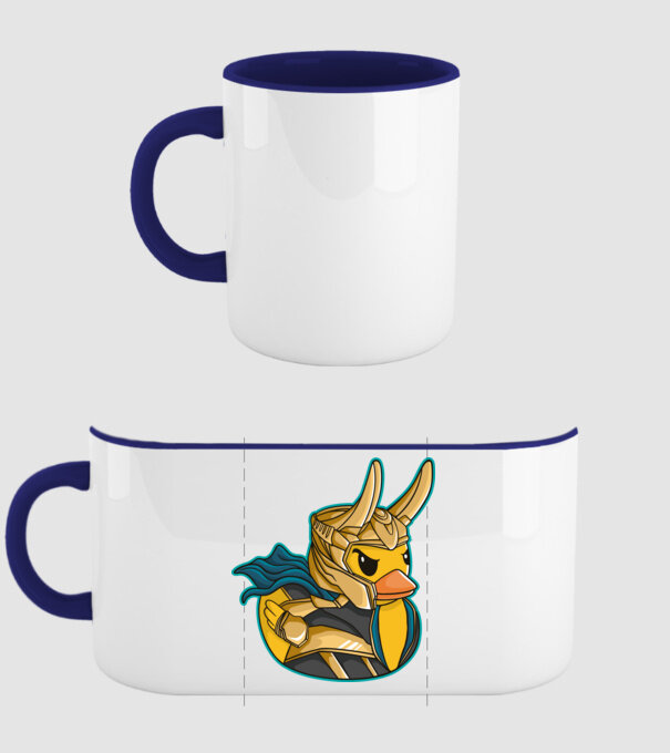 Rață Loki model albastru închis pe tricou