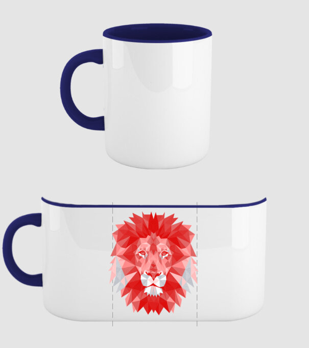 Red Lion model albastru închis pe tricou