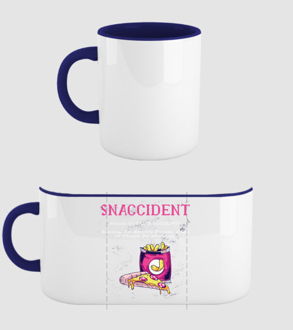 Snaccident model albastru închis pe tricou