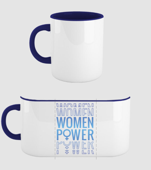 Women Power de Ziua Femeii model albastru închis pe tricou