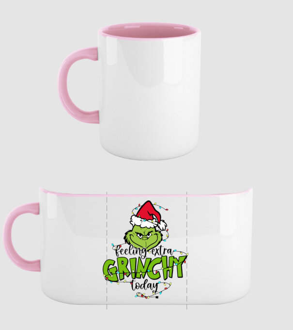 Feeling extra Grinchy today model roz deschis pe tricou