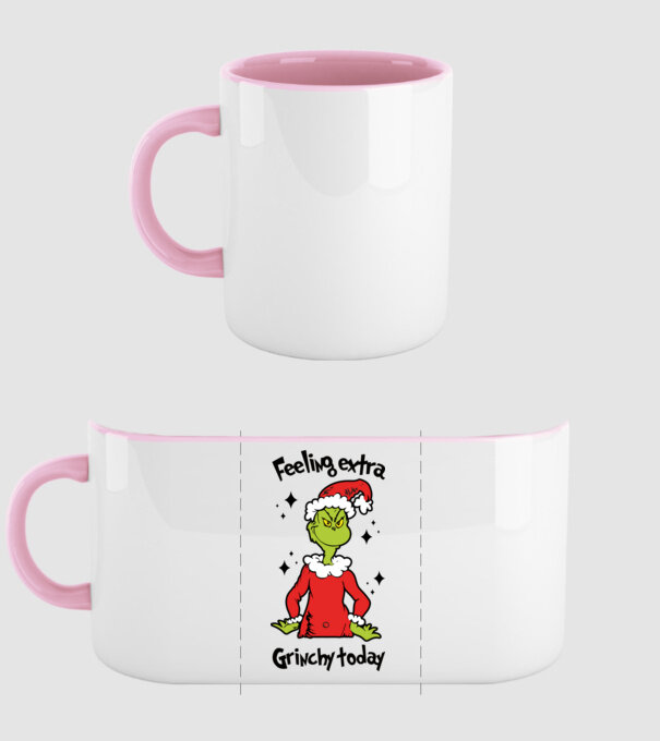 Feeling extra Grinchy today model roz deschis pe tricou
