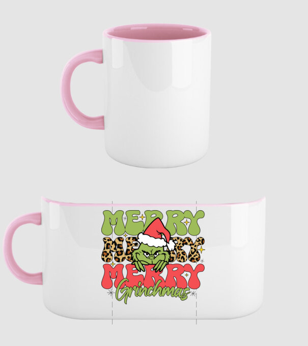 Merry Grinchmas model roz deschis pe tricou