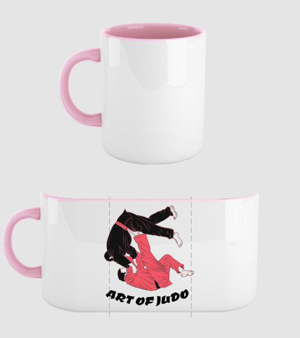 Art of Judo model roz deschis pe tricou