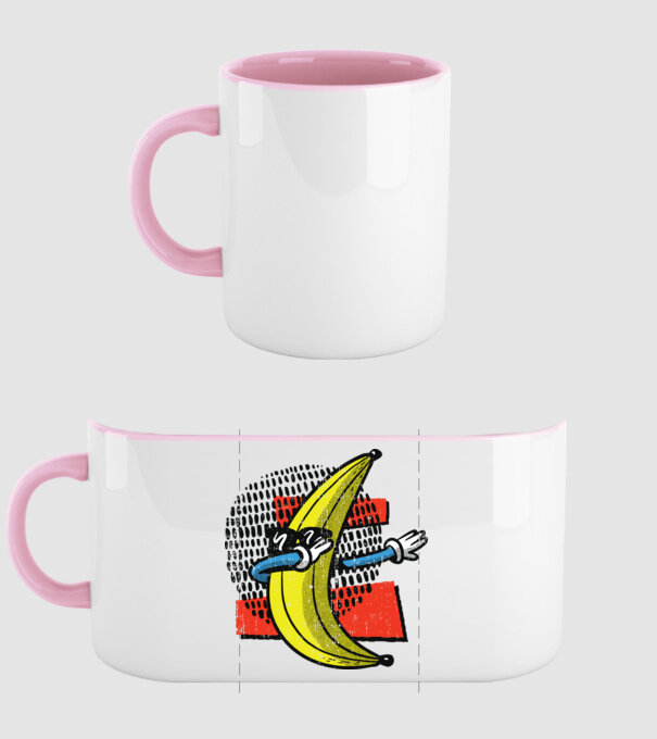 Banană DAB model roz deschis pe tricou