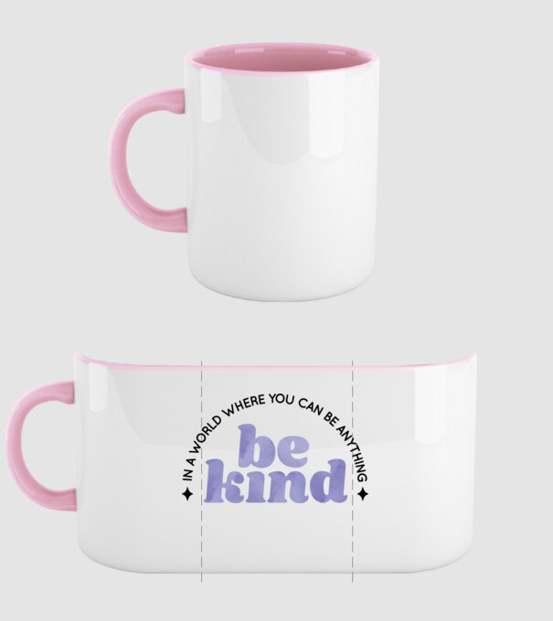 Be kind model roz deschis pe tricou
