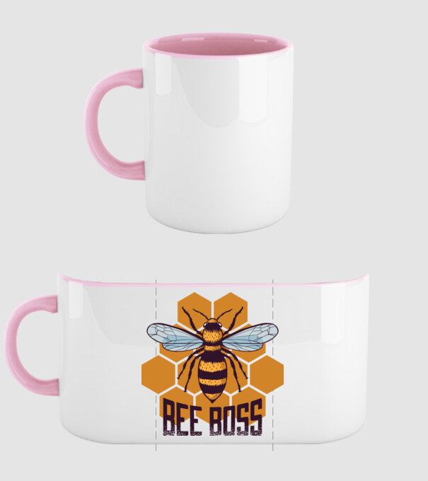 Bee Boss Șef Apicultor model roz deschis pe tricou