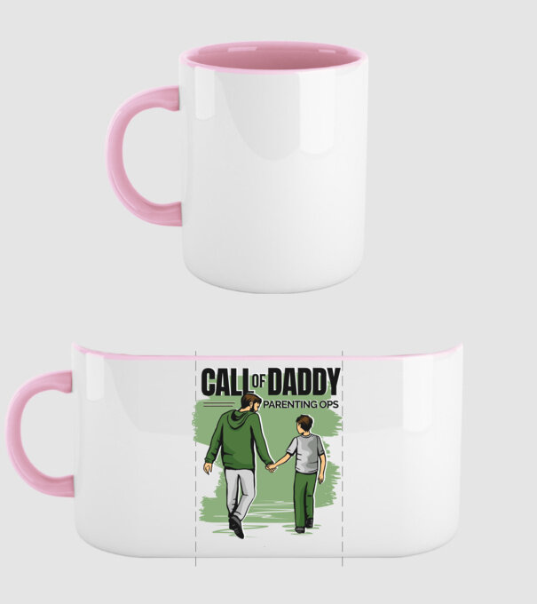 Call of Daddy - Pentru tata model roz deschis pe tricou