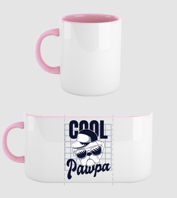Cool Pawpa model roz deschis pe tricou