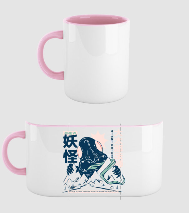 Daidarabotchi Yokai Anime model roz deschis pe tricou