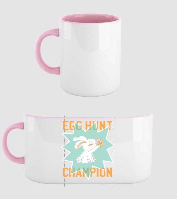 Egg Hunt Champion Campion la vânătoare de ouă model roz deschis pe tricou