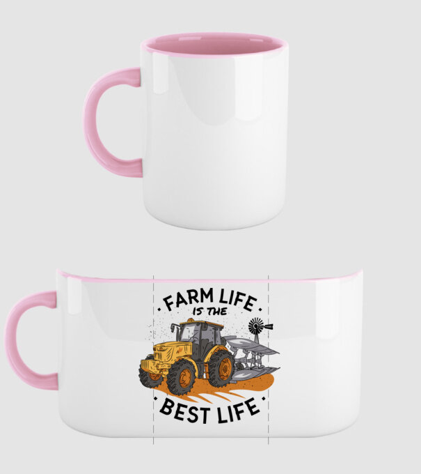 Farm Life is the Best Life Tractor model roz deschis pe tricou