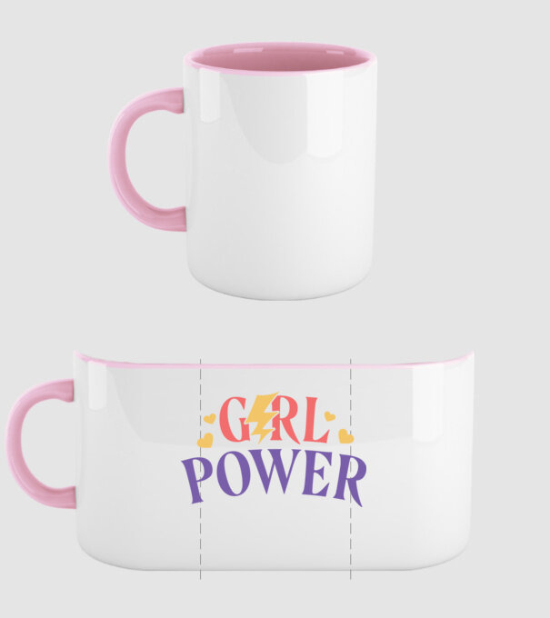 Girl Power Ziua Femeii model roz deschis pe tricou