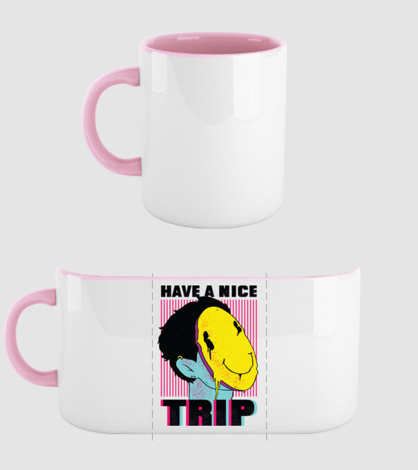Have a nice Trip model roz deschis pe tricou
