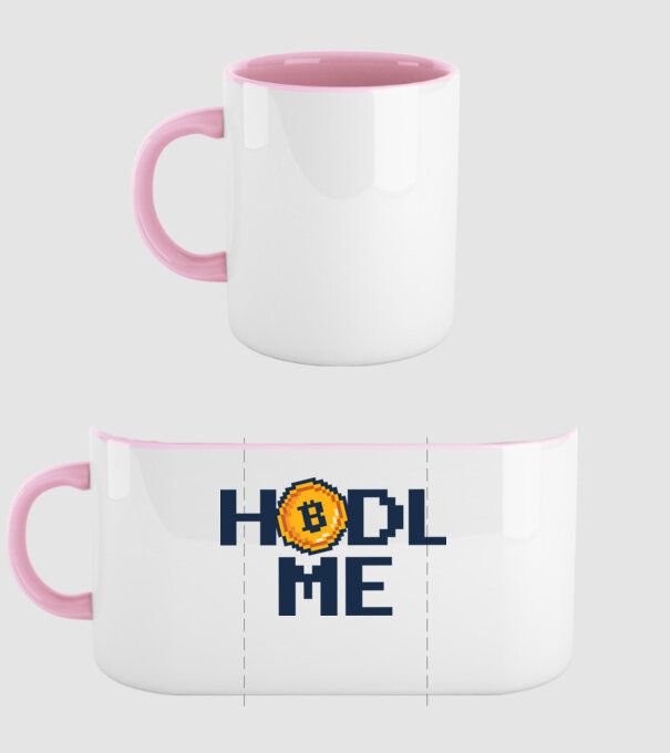 Hodl Me Bitcoin model roz deschis pe tricou