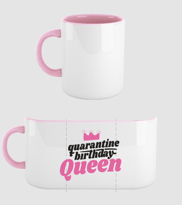 quarantine Queen model roz deschis pe tricou