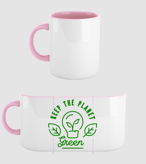 Keep The Planet Green - Ziua Pământului model roz deschis pe tricou
