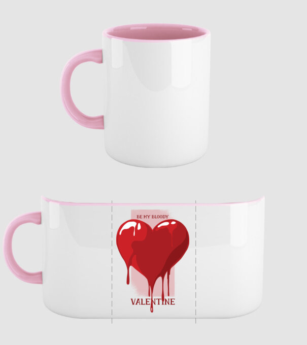 Fii dragostea mea - Be my bloody Valentine model roz deschis pe tricou