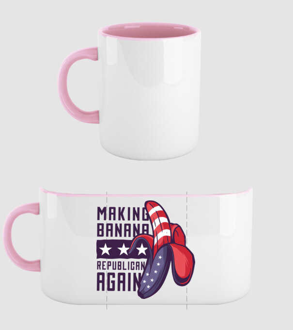 Make Banana Republican Again model roz deschis pe tricou
