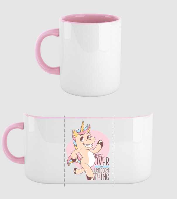Am trecut de mult peste perioada de Unicorn model roz deschis pe tricou