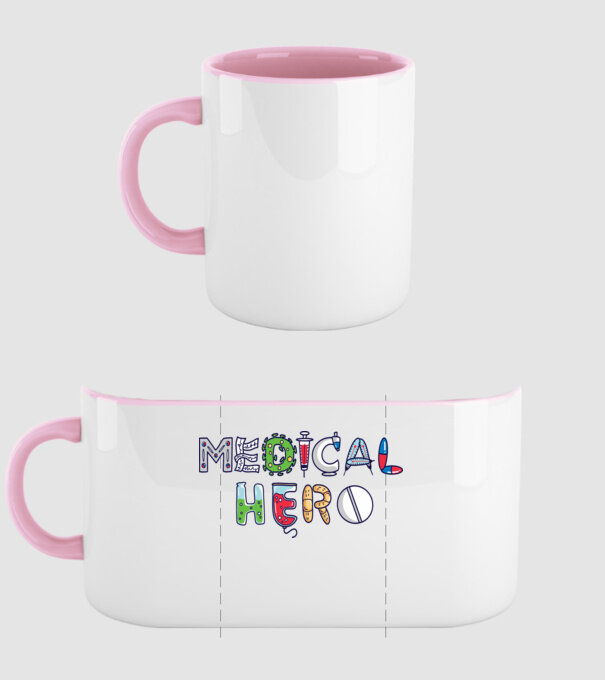 Medical Hero - Eroi de zi cu zi model roz deschis pe tricou