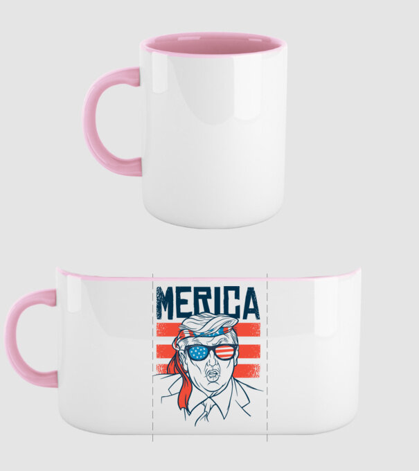 Merica Trump 2020 Usa model roz deschis pe tricou
