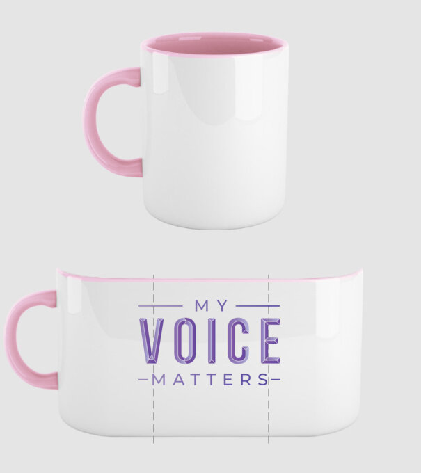 My Voice Matters de Ziua Femeii model roz deschis pe tricou