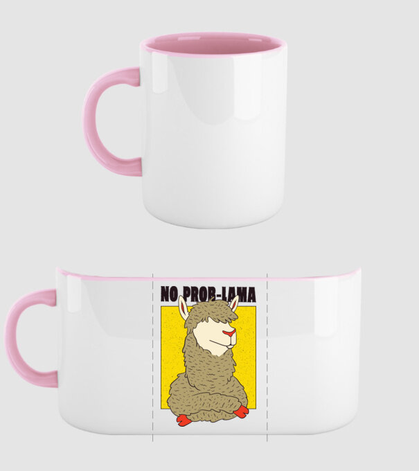 No Prob LLama - Lama model roz deschis pe tricou