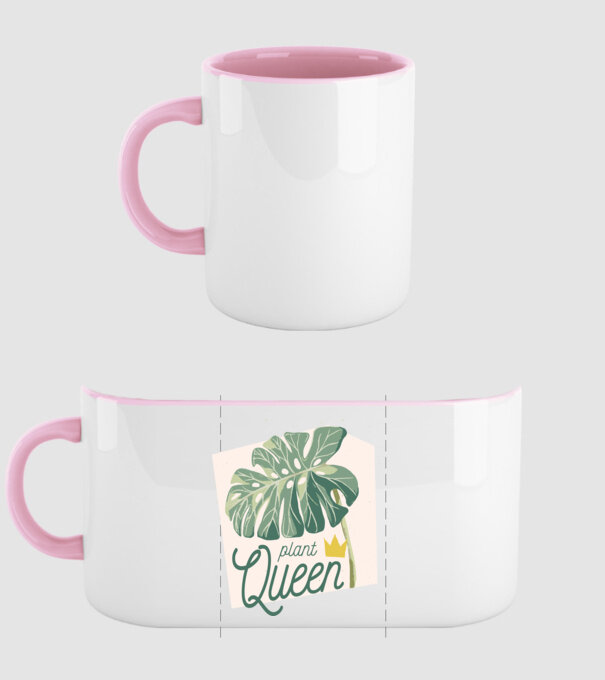 Plant Queen model roz deschis pe tricou