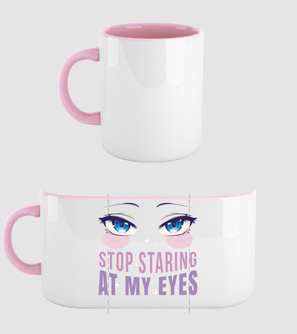Ochi sexy Anime model roz deschis pe tricou