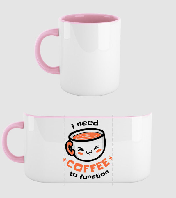 Am nevoie de cafea model roz deschis pe tricou