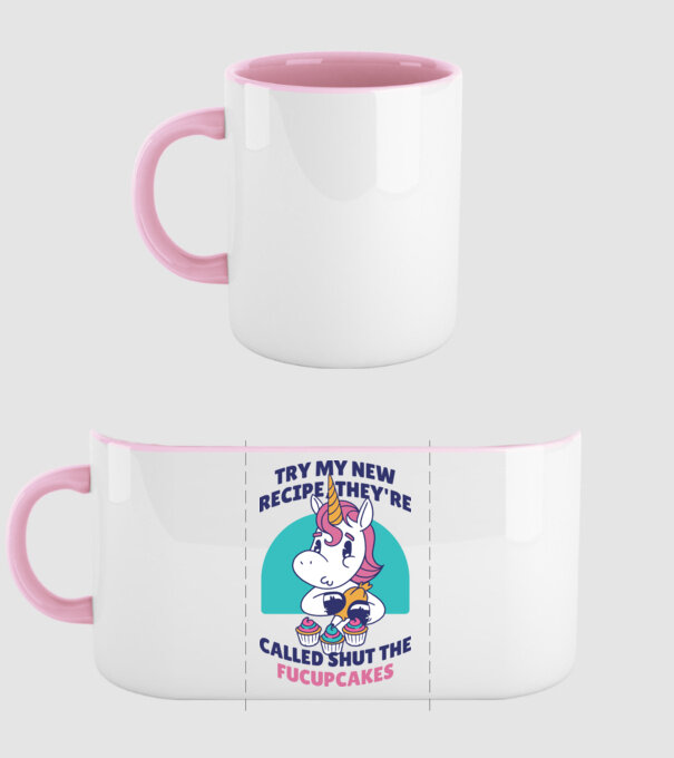Unicorn Rețetă model roz deschis pe tricou