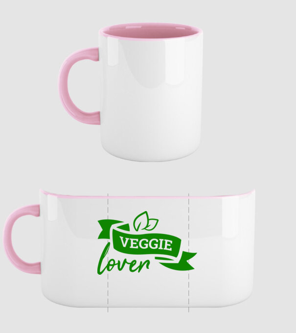 Veggie lover Iubitor de legume model roz deschis pe tricou