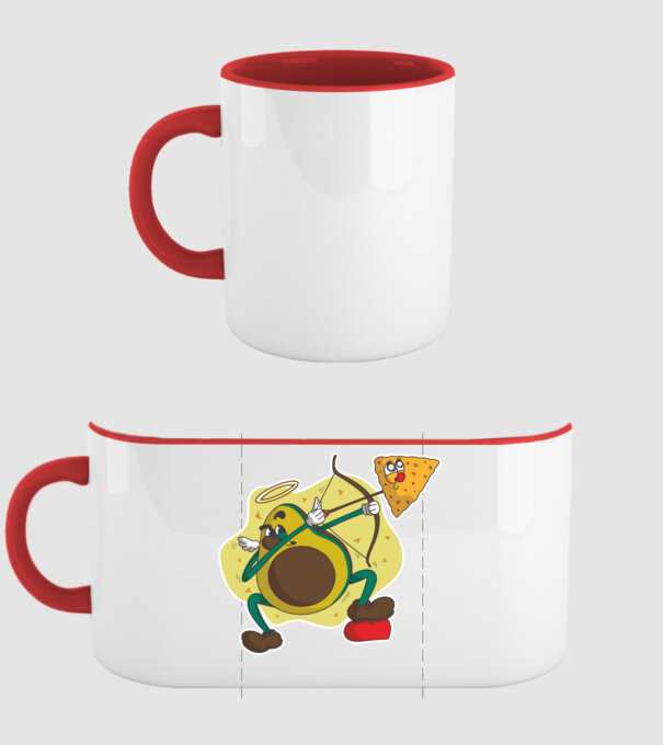 Dragoste de Avocado model roșu pe tricou