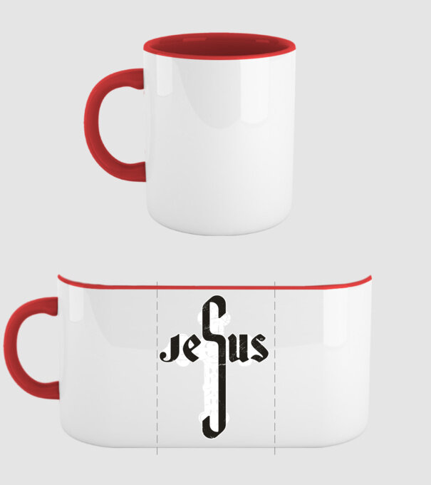 Iisus Cruce model roșu pe tricou