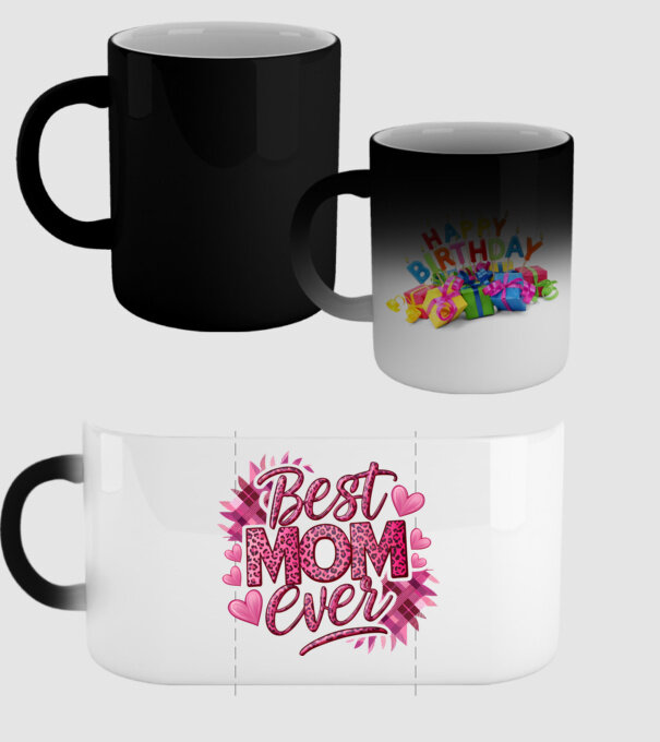 Best Mom Ever model negru pe tricou