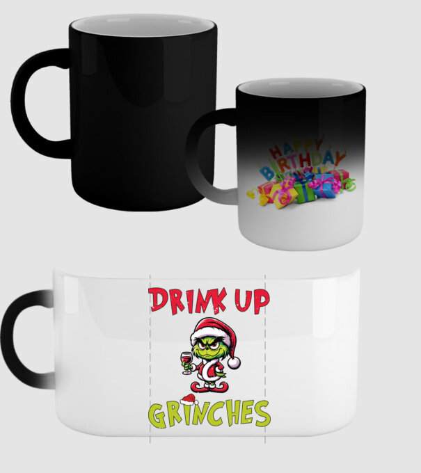 Drink up Grinches model negru pe tricou