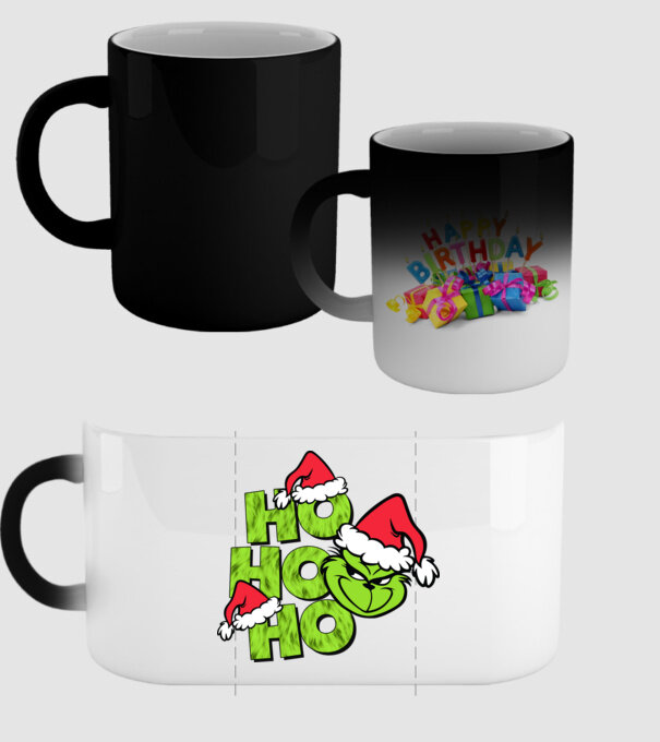 Ho Ho Ho - Grinch model negru pe tricou