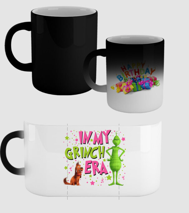 In my Grinch era model negru pe tricou