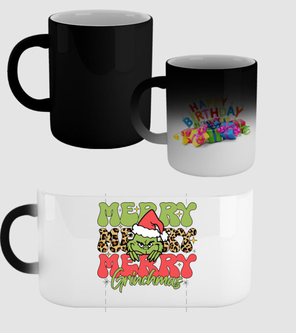 Merry Grinchmas model negru pe tricou