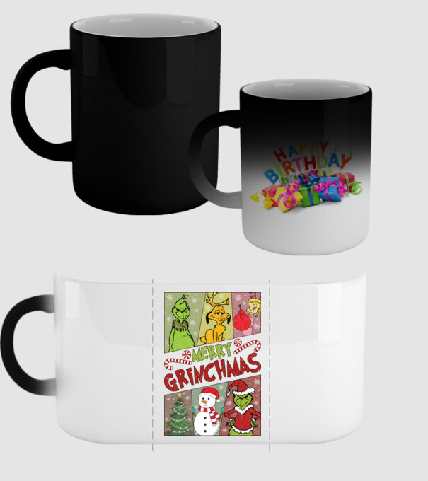 Merry Grinchmas - Grinch model negru pe tricou