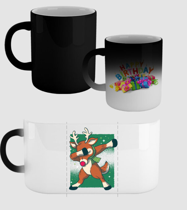Rudolph DAB model negru pe tricou