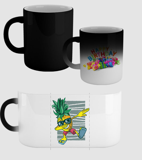 Ananas DAB dans model negru pe tricou