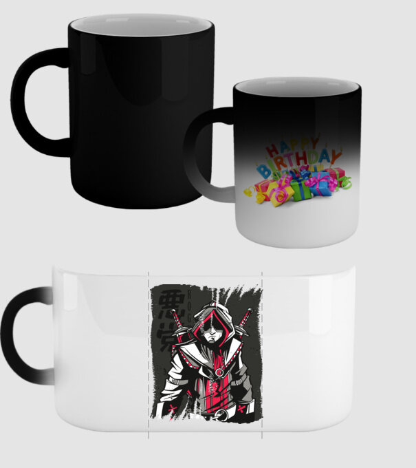 Războinic Anime model negru pe tricou