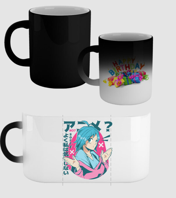 Tricou Anime model negru pe tricou