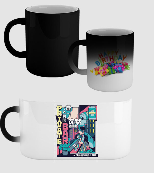 Anime Vaporwave benzi desenate model negru pe tricou
