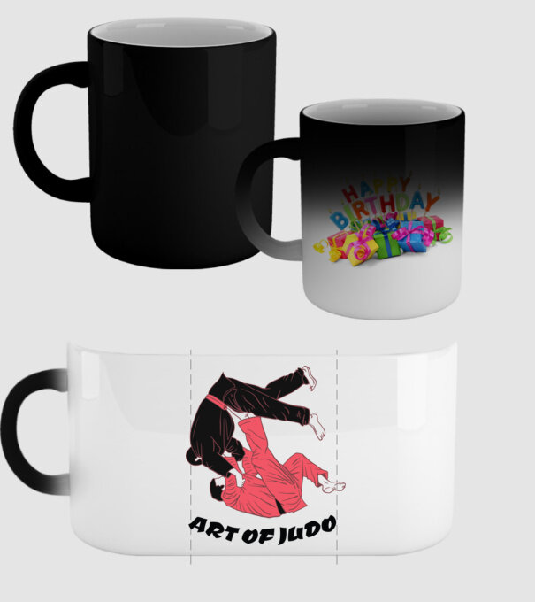 Art of Judo model negru pe tricou