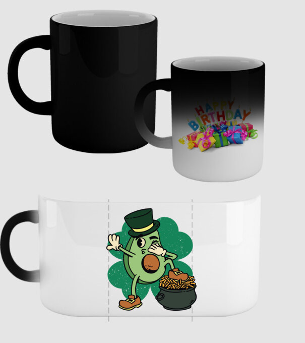 Avocado St. Patrick DAB model negru pe tricou