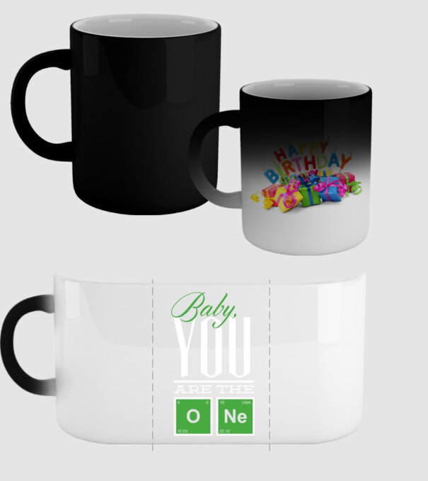 Baby you are the one model negru pe tricou