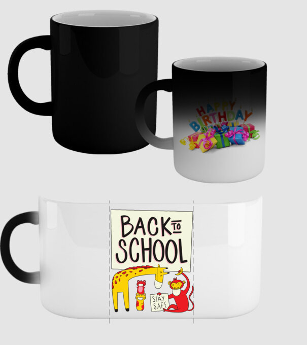 Back To School Animale model negru pe tricou